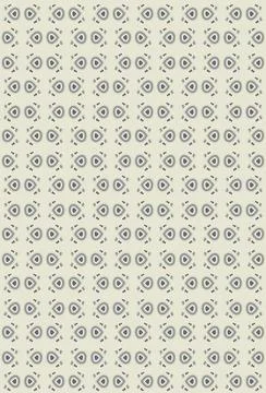 Abstract seamless vector pattern with small striped colored shapes on a cream Illustrazione stock