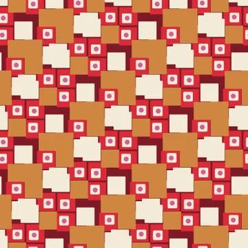 Abstract seamless vector pattern with squares Stock-Illustration