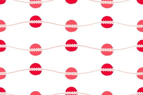 Abstract seamless vector pattern.  Waves circles and zigzags background Illustrazione stock