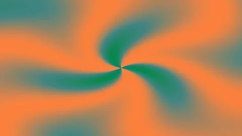 Abstract seamless wave background: Gradient flow of orange and teal colors Stock Footage 341059918