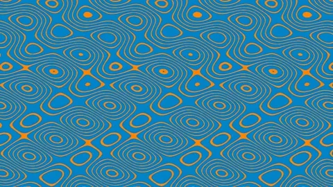 Abstract seamless wave pattern background, blue geometric ripple texture desi Stock Footage 341058179