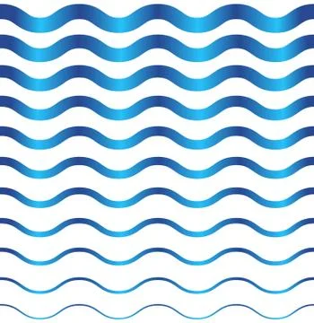 Abstract seamless wave pattern. Stock Illustration