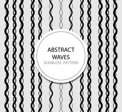 Abstract seamless wave pattern. Stock Illustration