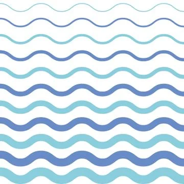 Abstract seamless wave pattern. Illustrazione stock