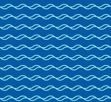 Abstract seamless wave pattern. Stock Illustration