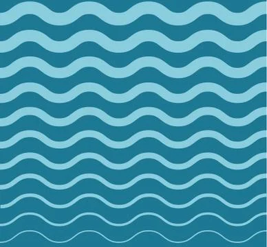 Abstract seamless wave pattern. Stock Illustration