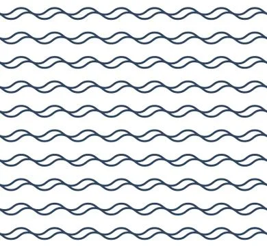 Abstract seamless wave pattern. Stock Illustration