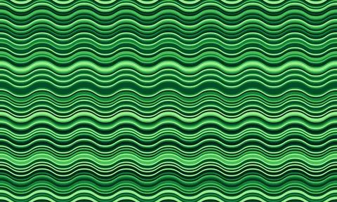 Abstract seamless wave pattern in shades of green.  Perfect for backgrounds,  Stock Illustration