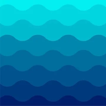 Abstract seamless waves round pattern Stock Illustration