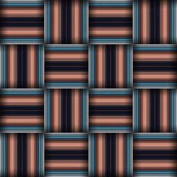 Abstract seamless woven pattern texture. Square seamless pattern. Stripes L.. Stock Illustration