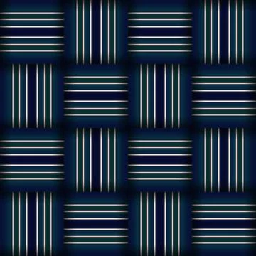 Abstract seamless woven pattern texture. Square seamless pattern. Blue Stri.. Illustrazione stock