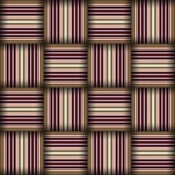 Abstract seamless woven pattern texture. Square seamless pattern. Stripes L.. Stock Illustration