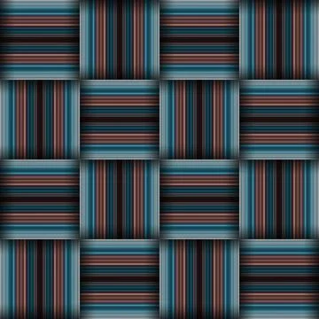 Abstract seamless woven pattern texture. Square seamless pattern. Blue Stri.. Illustrazione stock