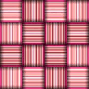 Abstract seamless woven pattern texture. Square seamless pattern. Red Strip.. Stock Illustration