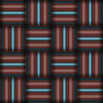 Abstract seamless woven pattern texture. Square seamless pattern. Stripes L.. Illustrazione stock