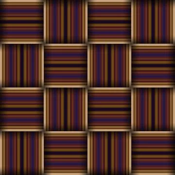 Abstract seamless woven pattern texture. Square seamless pattern. Stripes L.. Stock Illustration