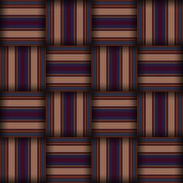 Abstract seamless woven pattern texture. Square seamless pattern. Stripes L.. Stock Illustration