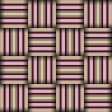 Abstract seamless woven pattern texture. Square seamless pattern. Stripes L.. Stock Illustration