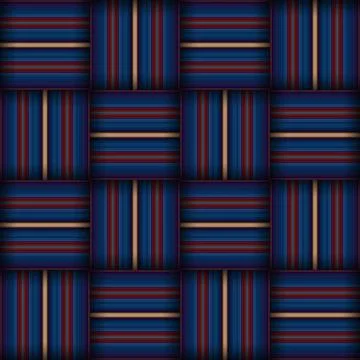 Abstract seamless woven pattern texture. Square seamless pattern. Stripes L.. イラスト素材