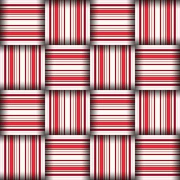 Abstract seamless woven pattern texture. Square seamless pattern. Red Strip.. Illustrazione stock