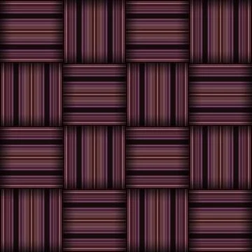 Abstract seamless woven pattern texture. Square seamless pattern. Stripes L.. Illustrazione stock