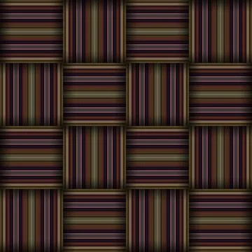 Abstract seamless woven pattern texture. Square seamless pattern. Stripes L.. Stockillustratie