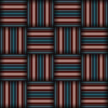 Abstract seamless woven pattern texture. Square seamless pattern. Stripes L.. Illustrazione stock