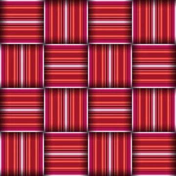 Abstract seamless woven pattern texture. Square seamless pattern. Red Strip.. Illustrazione stock