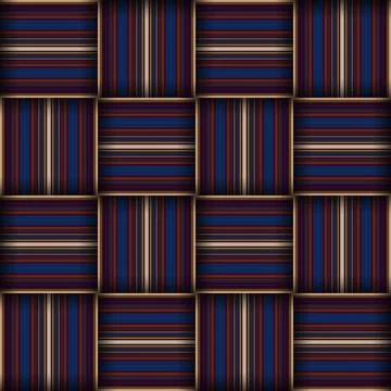 Abstract seamless woven pattern texture. Square seamless pattern. Stripes L.. Stockillustratie