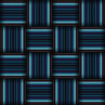 Abstract seamless woven pattern texture. Square seamless pattern. Blue Stri.. イラスト素材