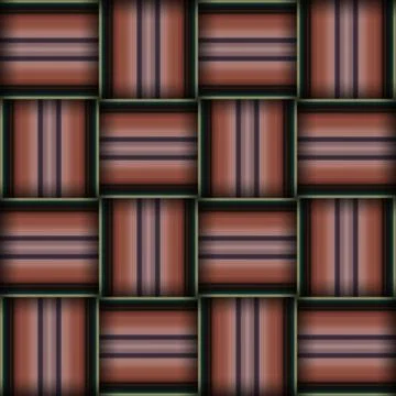 Abstract seamless woven pattern texture. Square seamless pattern. Stripes L.. Illustrazione stock