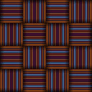 Abstract seamless woven pattern texture. Square seamless pattern. Stripes L.. Stock Illustration