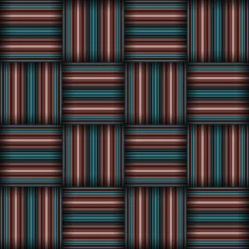 Abstract seamless woven pattern texture. Square seamless pattern. Stripes L.. Stockillustratie