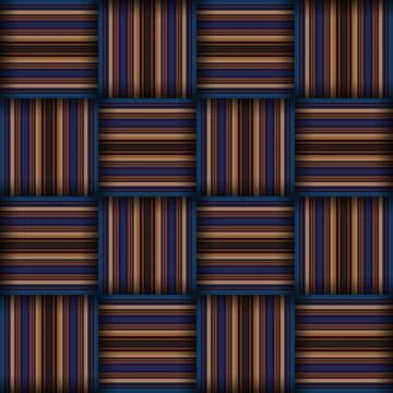 Abstract seamless woven pattern texture. Square seamless pattern. Stripes L.. Illustrazione stock