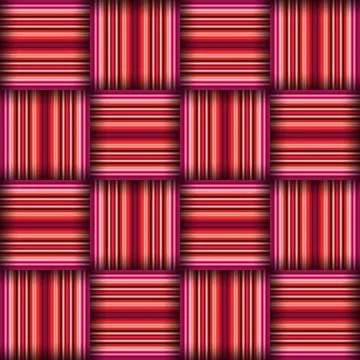 Abstract seamless woven pattern texture. Square seamless pattern. Red Strip.. Illustrazione stock