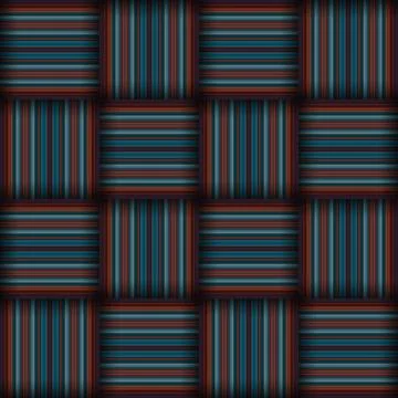 Abstract seamless woven pattern texture. Square seamless pattern. Stripes L.. Stockillustratie