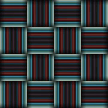 Abstract seamless woven pattern texture. Square seamless pattern. Blue Stri.. Illustrazione stock