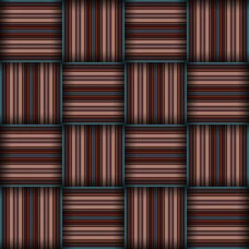 Abstract seamless woven pattern texture. Square seamless pattern. Stripes L.. Illustrazione stock