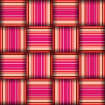 Abstract seamless woven pattern texture. Square seamless pattern. Red Strip.. Stock Illustration