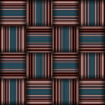 Abstract seamless woven pattern texture. Square seamless pattern. Stripes L.. イラスト素材
