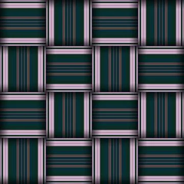 Abstract seamless woven pattern texture. Square seamless pattern. Stripes L.. Stock Illustration