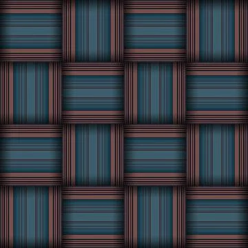 Abstract seamless woven pattern texture. Square seamless pattern. Stripes L.. Stock Illustration