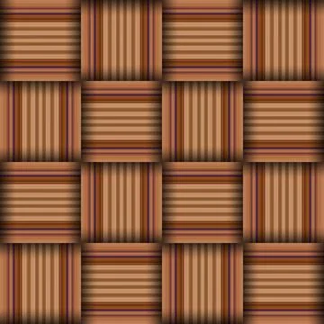 Abstract seamless woven pattern texture. Square seamless pattern. Stripes L.. Stock Illustration