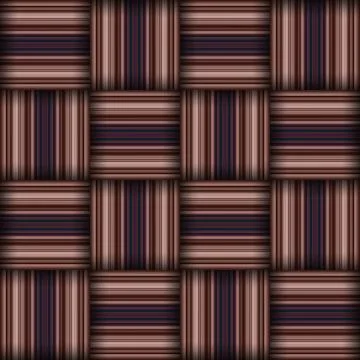 Abstract seamless woven pattern texture. Square seamless pattern. Stripes L.. Stock Illustration