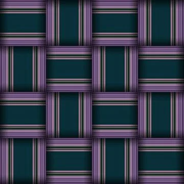 Abstract seamless woven pattern texture. Square seamless pattern. Stripes L.. Illustrazione stock