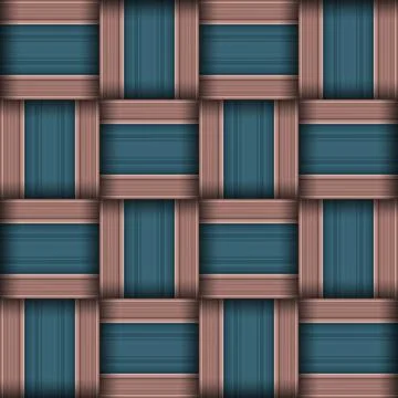 Abstract seamless woven pattern texture. Square seamless pattern. Stripes L.. Stock Illustration