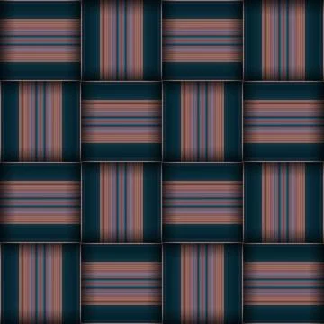 Abstract seamless woven pattern texture. Square seamless pattern. Purple St.. Stock Illustration