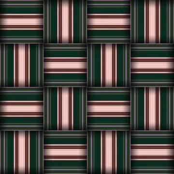 Abstract seamless woven pattern texture. Square seamless pattern. Stripes L.. Illustrazione stock