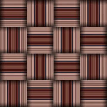 Abstract seamless woven pattern texture. Square seamless pattern. Stripes L.. Illustrazione stock