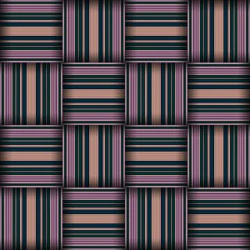 Abstract seamless woven pattern texture. Square seamless pattern. Purple St.. Stockillustratie